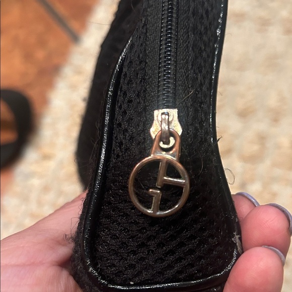 Giorgio Armani Black Mesh Toiletry Bag - Picture 7 of 7